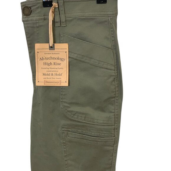 Democracy Ab Solution High Rise Jeans, Cargo Ankle Cuff Utility Pants- W- 8- NWT - Picture 4 of 13